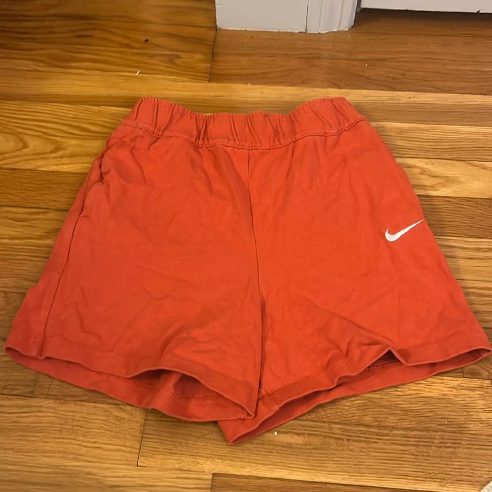 orange soffe sweat shorts vintage nike